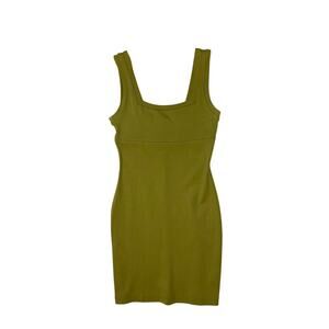 90s BCBG Green Sleeveless Mini Dress
